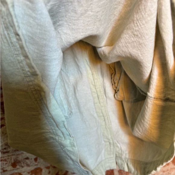 Madewell Light Green Linen Dress - SZ 14 - Picture 4 of 7